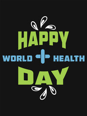 World Health Day t-shirt template