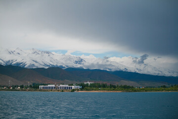 At Issyk-Kul: Tian Shan Mountains at Cholpon Ata, Kyrgyzstan