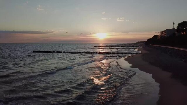 Sunrise over the Baltic sea