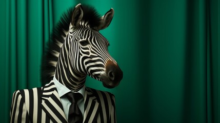 Fototapeta na wymiar Zebra Elegance