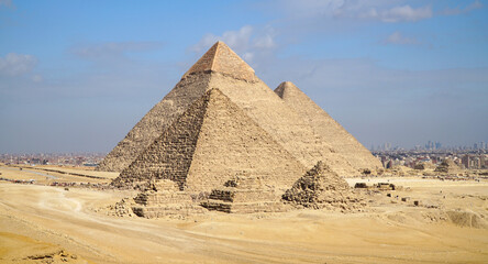 Pyramids of Giza in Cairo Egypt