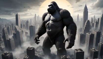 King Kong's Ultimate Showdown: An Epic Battle of Giants, Featuring the Legendary Ape in a Colossal Clash Against Unstoppable Forces, Unleashing Chaos, Destruction, and Unimaginable Power