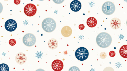 Simple Christmas seamless pattern with geometric
