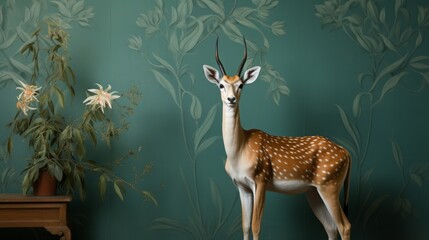 Elegant Majesty Graceful Gazelle Pose