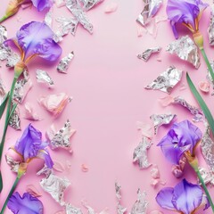 flowers iris background.