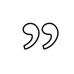 quotation marks line icon