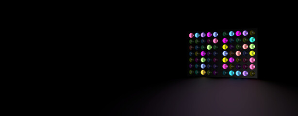 Scheinwerfer-Anzeige zeigt die Zahl 70