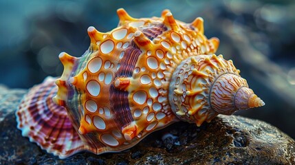 colorful seashell