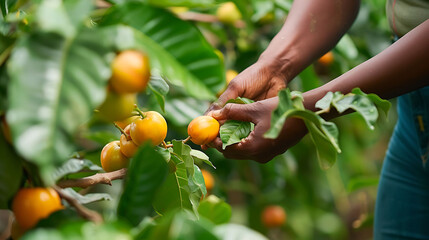 A person picking fruits from a tree, showing how to reap rewards in business