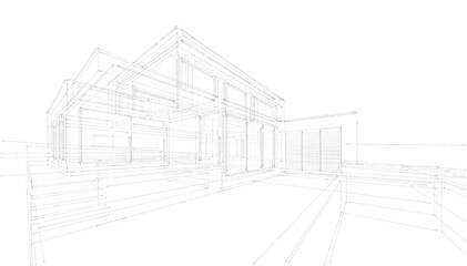 house architectural sketch