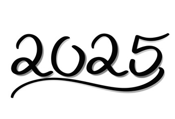 handwritten 2025 text