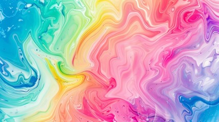 Rainbow Spectrum Marble Background for Playful Designs - obrazy, fototapety, plakaty