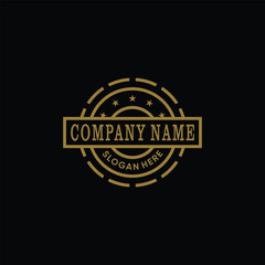 elegant Machine Badge Vintage Retro Classic Steampunk concept Logo design