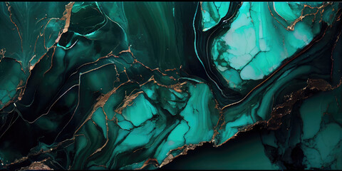 Fototapeta premium Emerald Turquoise Marble texture