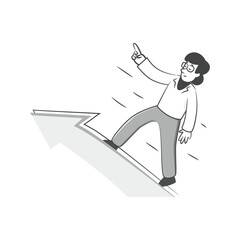 Growth Analytics Flat Style Design Vector illustration. Stock illustration