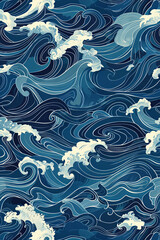 Abstract pattern of waves