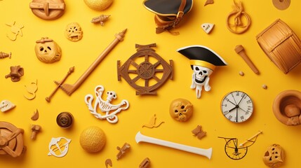 a group of pirate objects