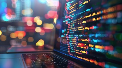 Software, web development, programming concept.