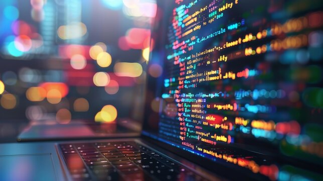 Software, web development, programming concept.