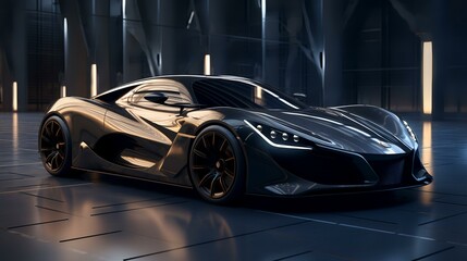 Carbon Fiber Exhilaration: Luxury Sports Car (8K/4K Photorealistic)

