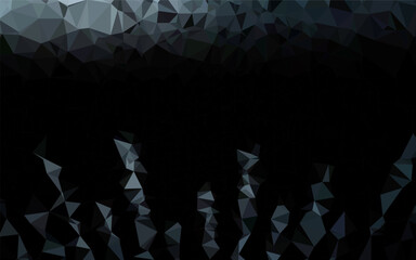 Obraz premium Dark BLUE vector polygonal pattern.