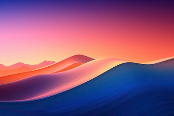 Marvel at the breathtaking colors of the dynamic sunrise gradient.