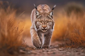 Papier Peint photo Lavable Lynx Stealthy Gaze: The Majestic Lynx
