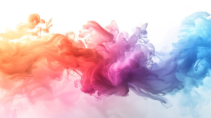 Colorful abstract background with splashes of paint.