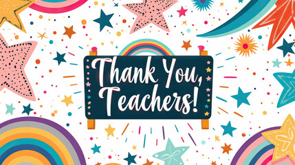 artwork for an elementary school teacher for National Teacher Appreciation Day.	