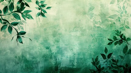 Lush emerald green and ivory textured background, symbolizing growth and elegance.