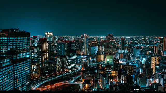 Fototapeta Osaka City at night
