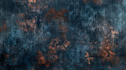 Moody indigo and copper textured background, representing introspection and warmth.