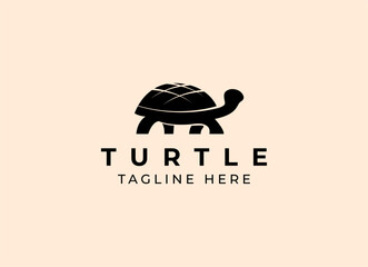 Turtle logo design vector. Simple turtle logo
