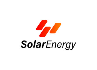 Solar panel energy logo design. Electric energy logo design