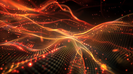 Abstract digital background with technology digital network