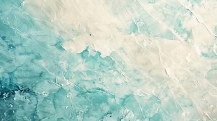 Refreshing aquamarine and ivory textured background, symbolizing clarity and purity.