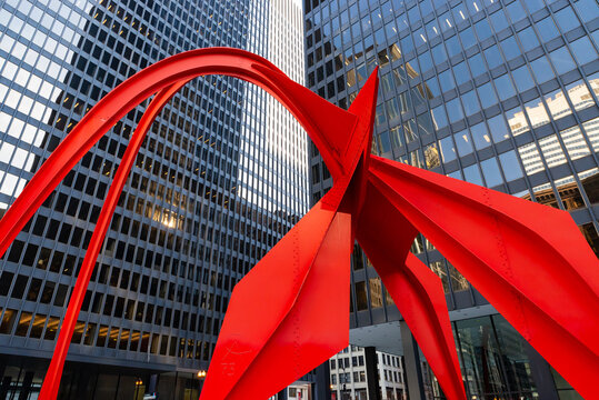 Art installation in Federal Plaza.