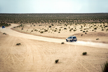 Road to Star Wars The Phantom Menace movie set of Mos Espa near Nefta, Tunisia