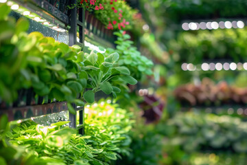 Obraz premium Lush Indoor Vertical Farm