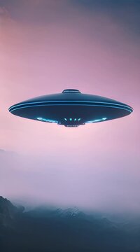 ufo in the night sky