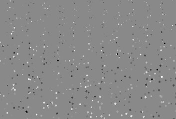 Light Silver, Gray vector pattern in polygonal style with circles.