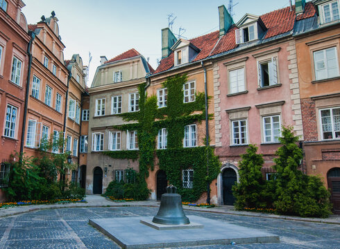 Kanonia Square on Warsaw Old Town, Poland