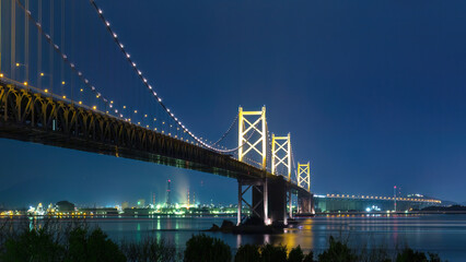 瀬戸大橋の夜景