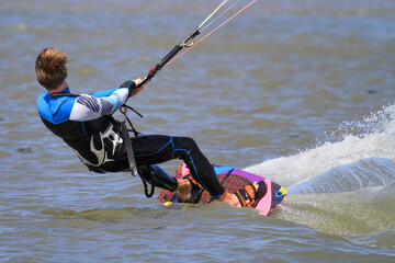 Kite-Surfer in Action