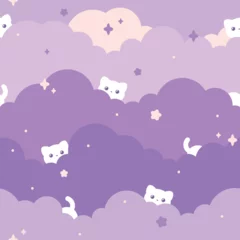 Cute purple sky pattern © Alyona Polieva
