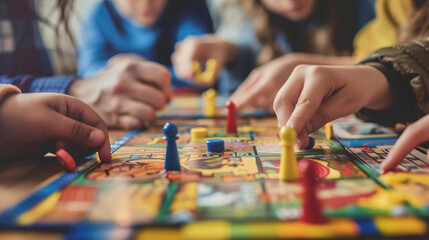 Weekly game nights where family members compete in board games, card games, and puzzles, fostering healthy competition and bonding — friendship and love, care and respect