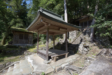 雲ヶ畑　惟喬神社の拝殿　京都市北区