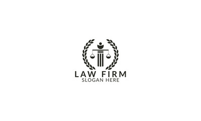 Fototapeta premium Elegant logo featuring the Sword of Justice, representing strength and resolve.