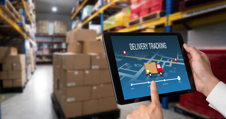 Delivery tracking system for e-commerce and modish online business to timely goods transportation...