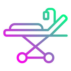 accident stretcher icon